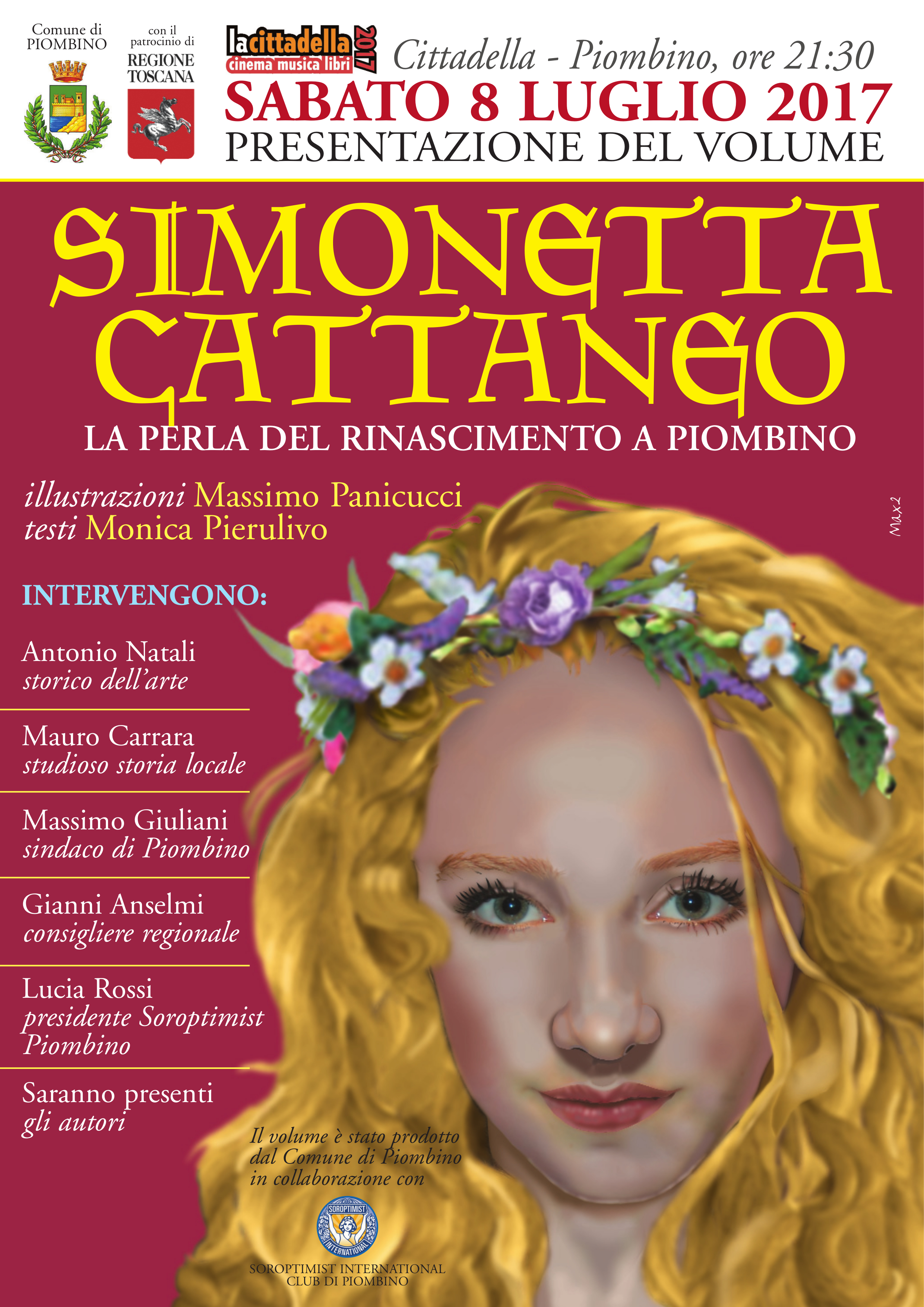 Storia a fumetti di Simonetta Cattaneo. Nuova presentazione a Populonia