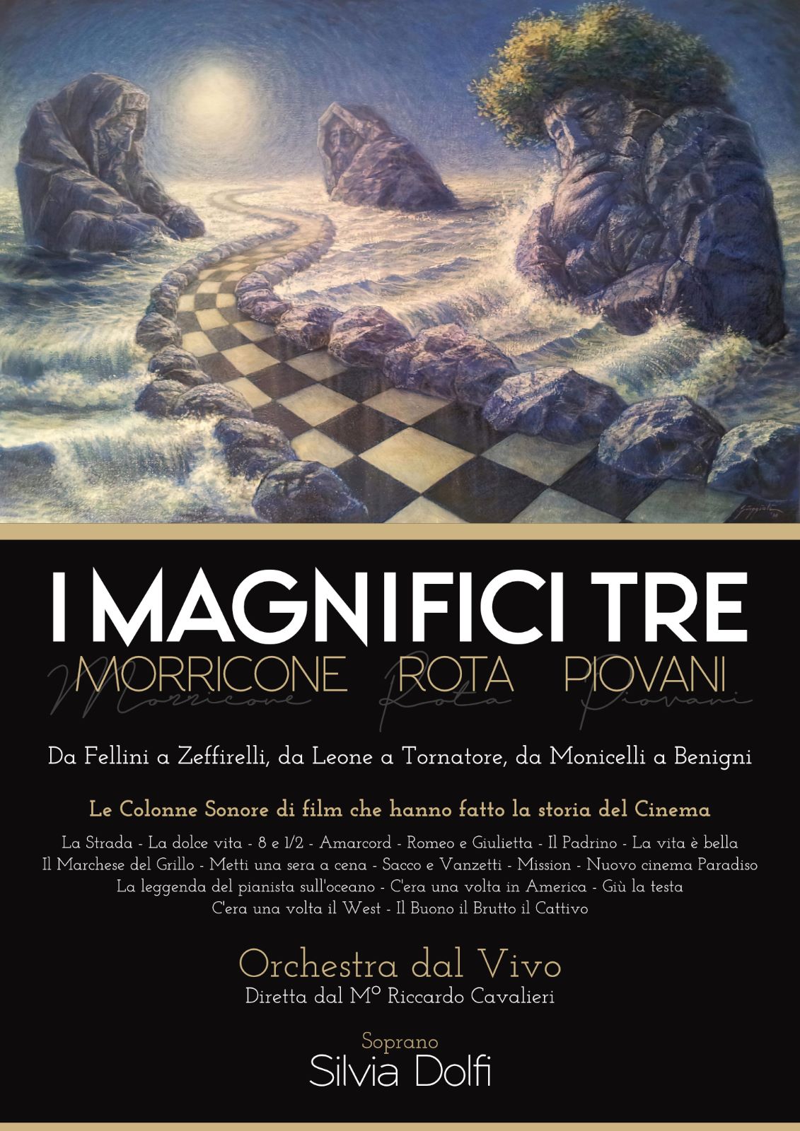 A 20eventi arrivano �I magnifici tre�: l�omaggio a Morricone, Rota e Piovani