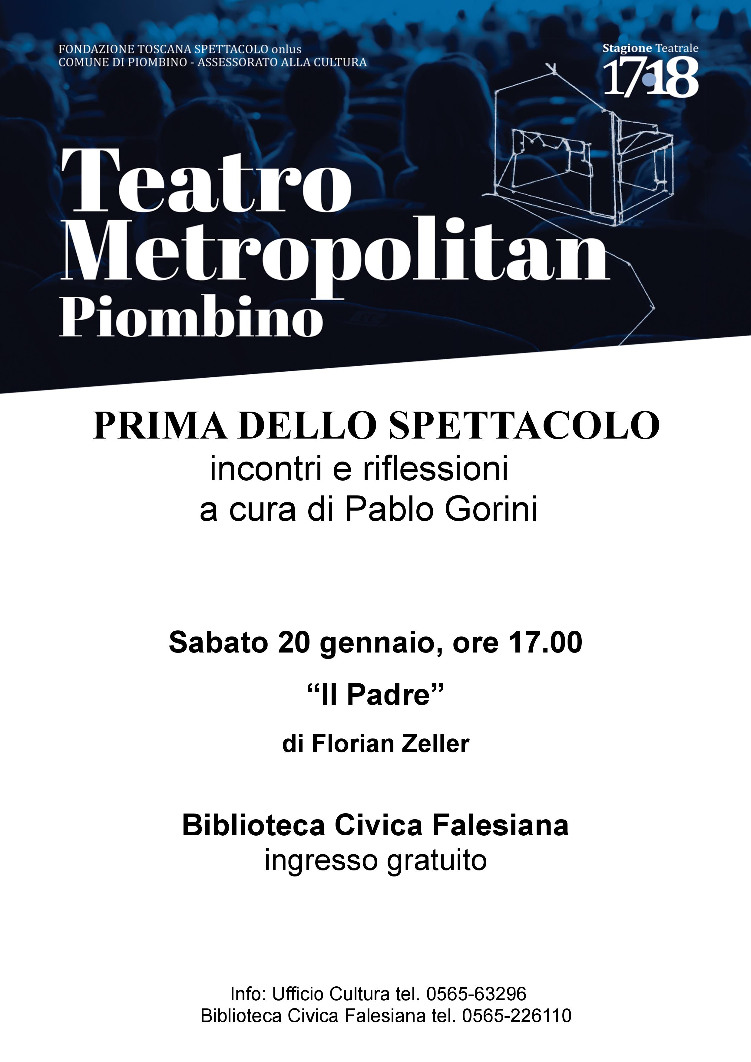 Prima dello Spettacolo Incontro in biblioteca su "Il padre" di Florian Zeller