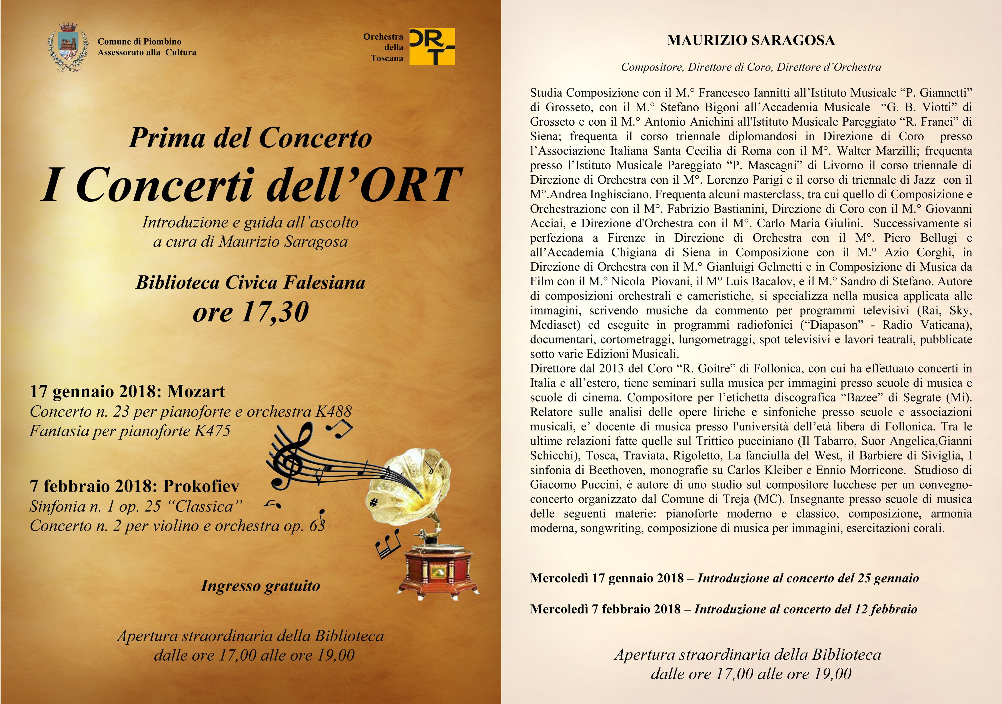 Introduzione ai concerti dell\'Ort alla biblioteca Falesiana
