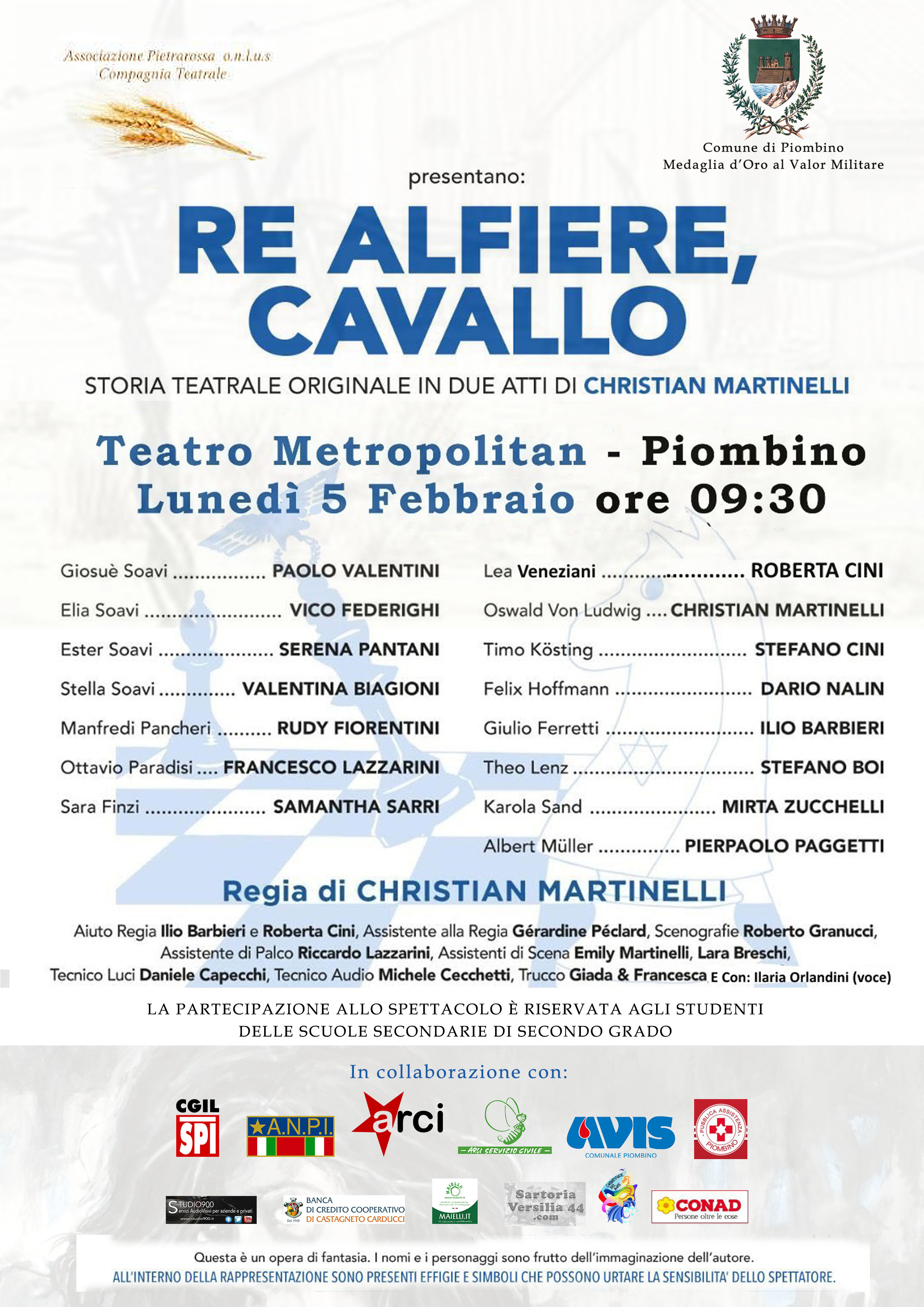 Spettacolo teatrale sulla Shoa al Metropolitan