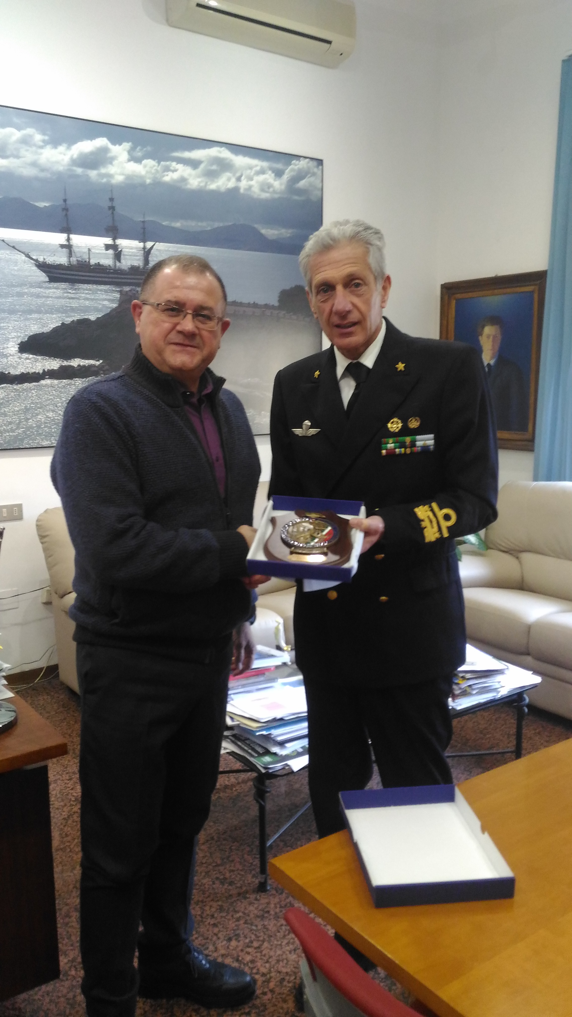 Incontro del sindaco Giuliani con il nuovo direttore marittimo della Toscana