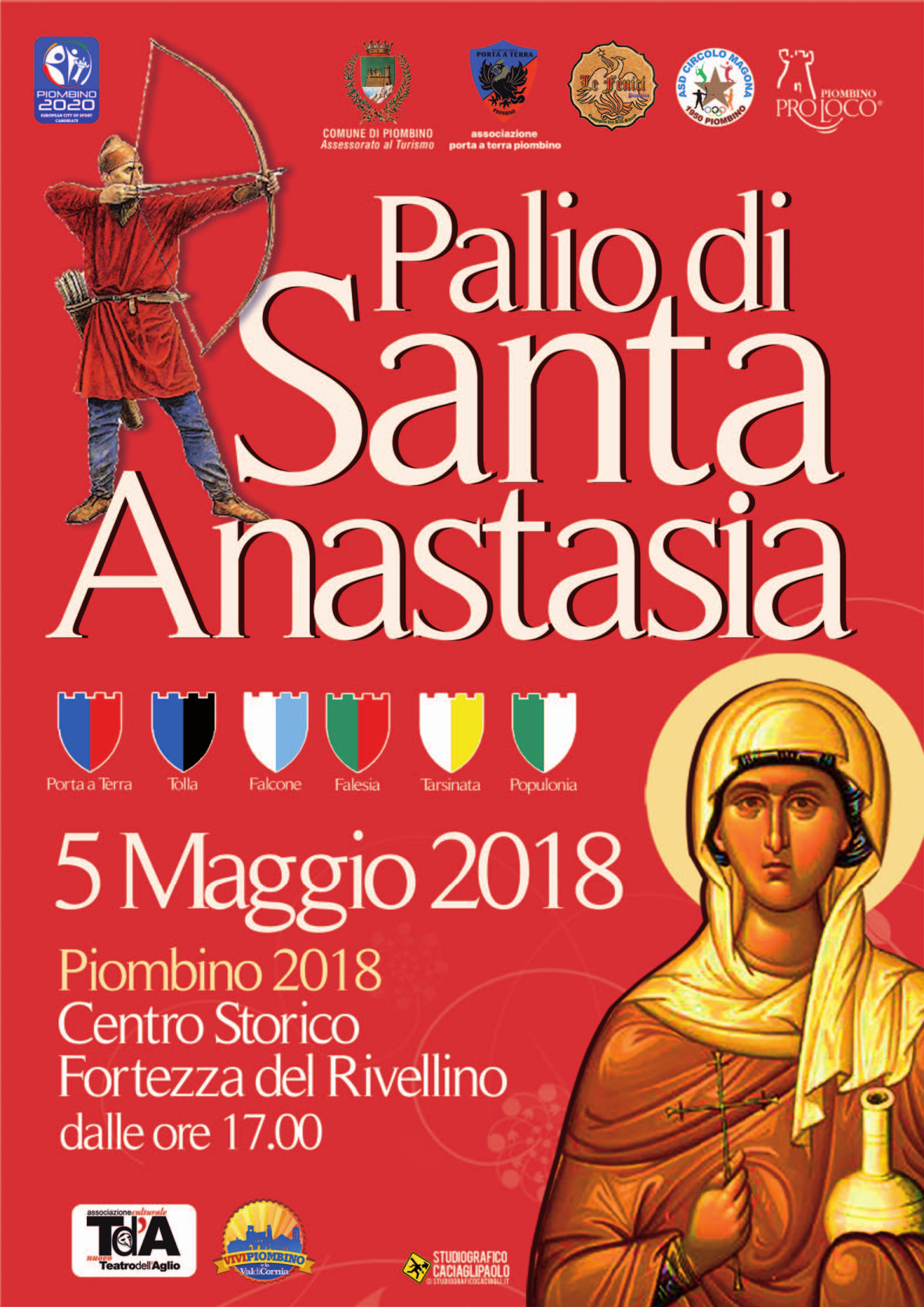 Arcieri, corteo storico e spettacolo teatrale per il Palio di Santa Anastasia