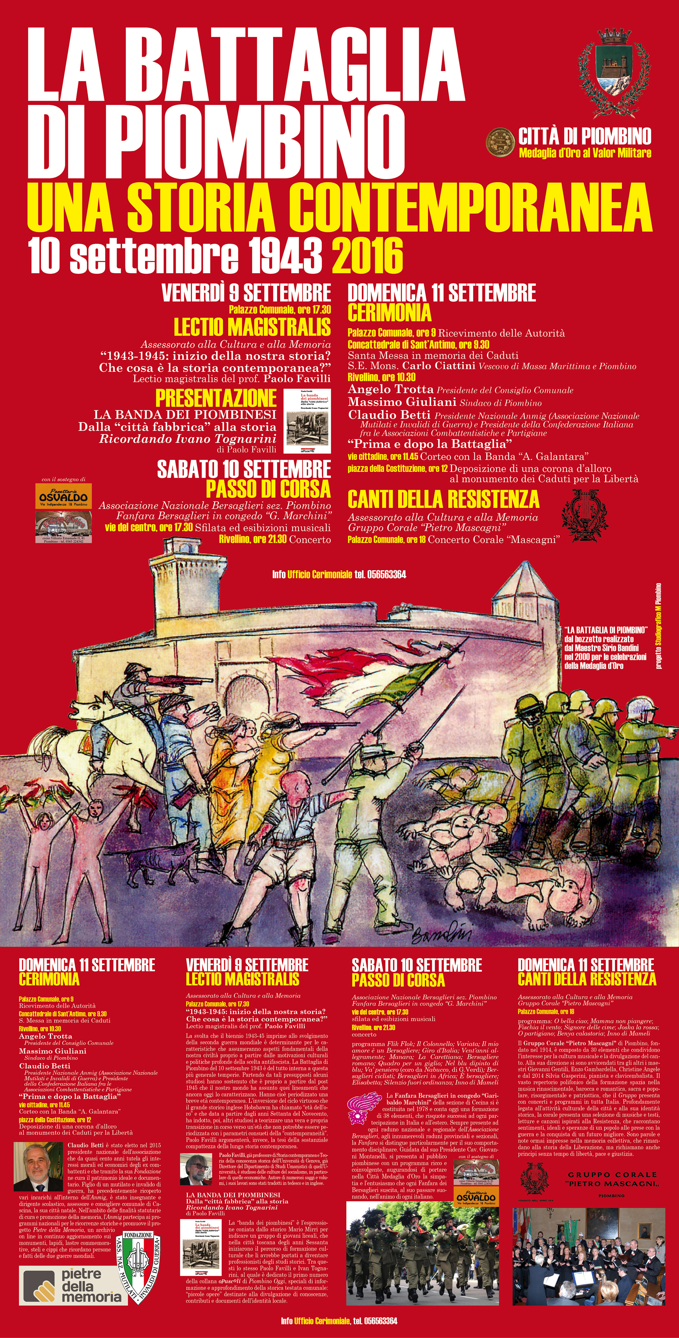 Si celebra il 73&deg; anniversario della Battaglia di Piombino