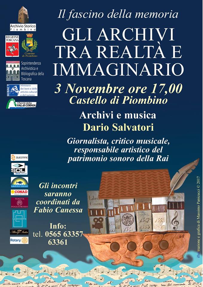 Rimandato incontro Archivi e Musica di oggi 3 novembre
