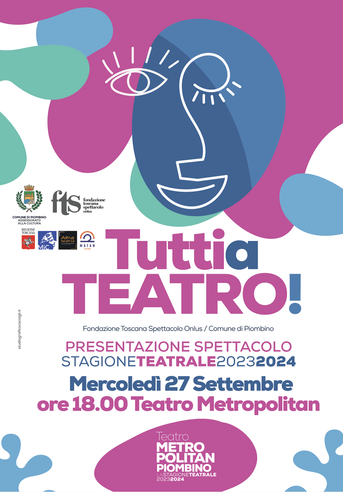 Tutti a teatro! - Presentazione Stagione Teatrale 2023/2024  Mercoled� 27 settembre, ore 18 � Teatro Metropolitan