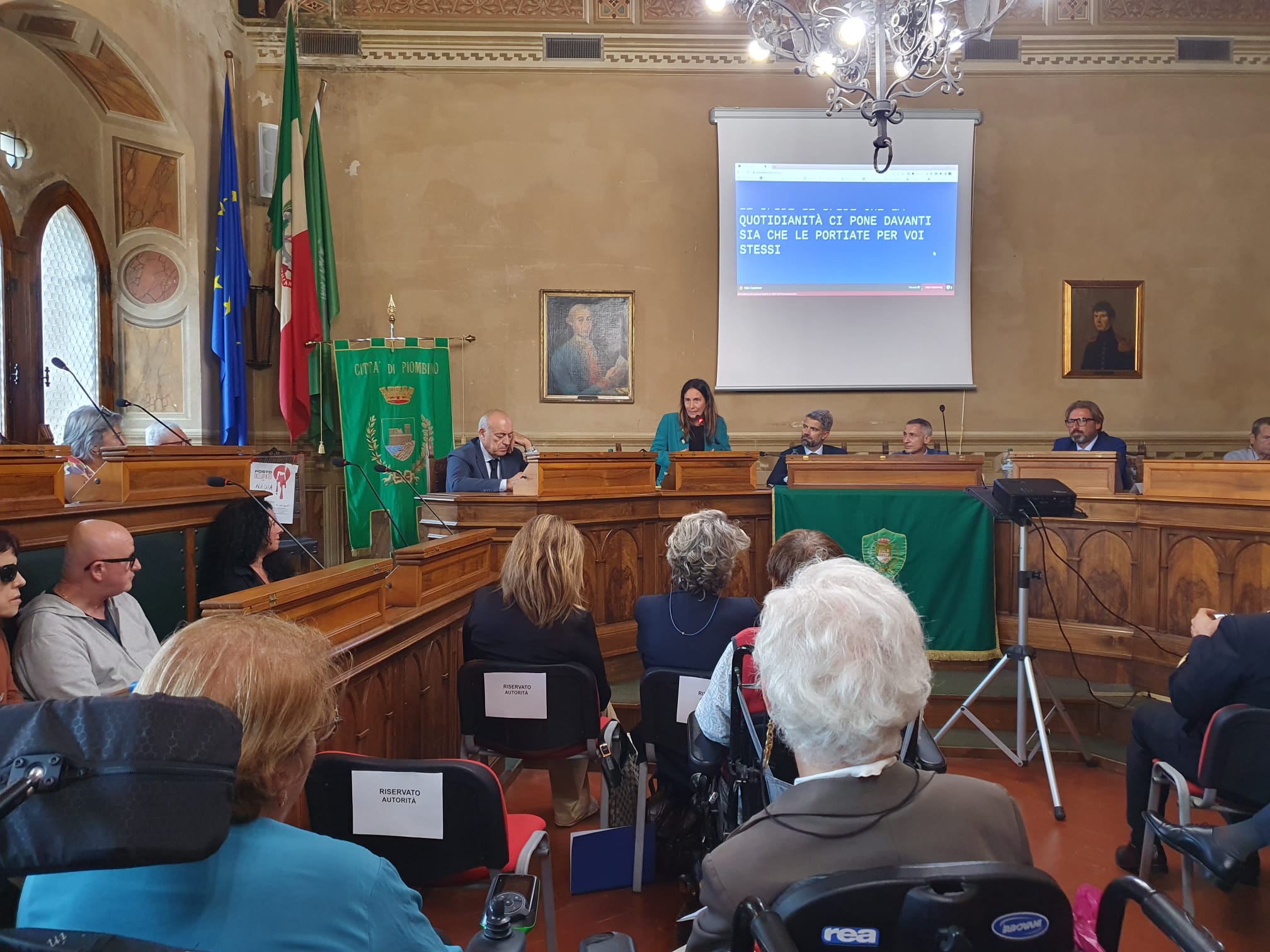 Visita del Ministro per le Disabilit Alessandra Locatelli a Piombino