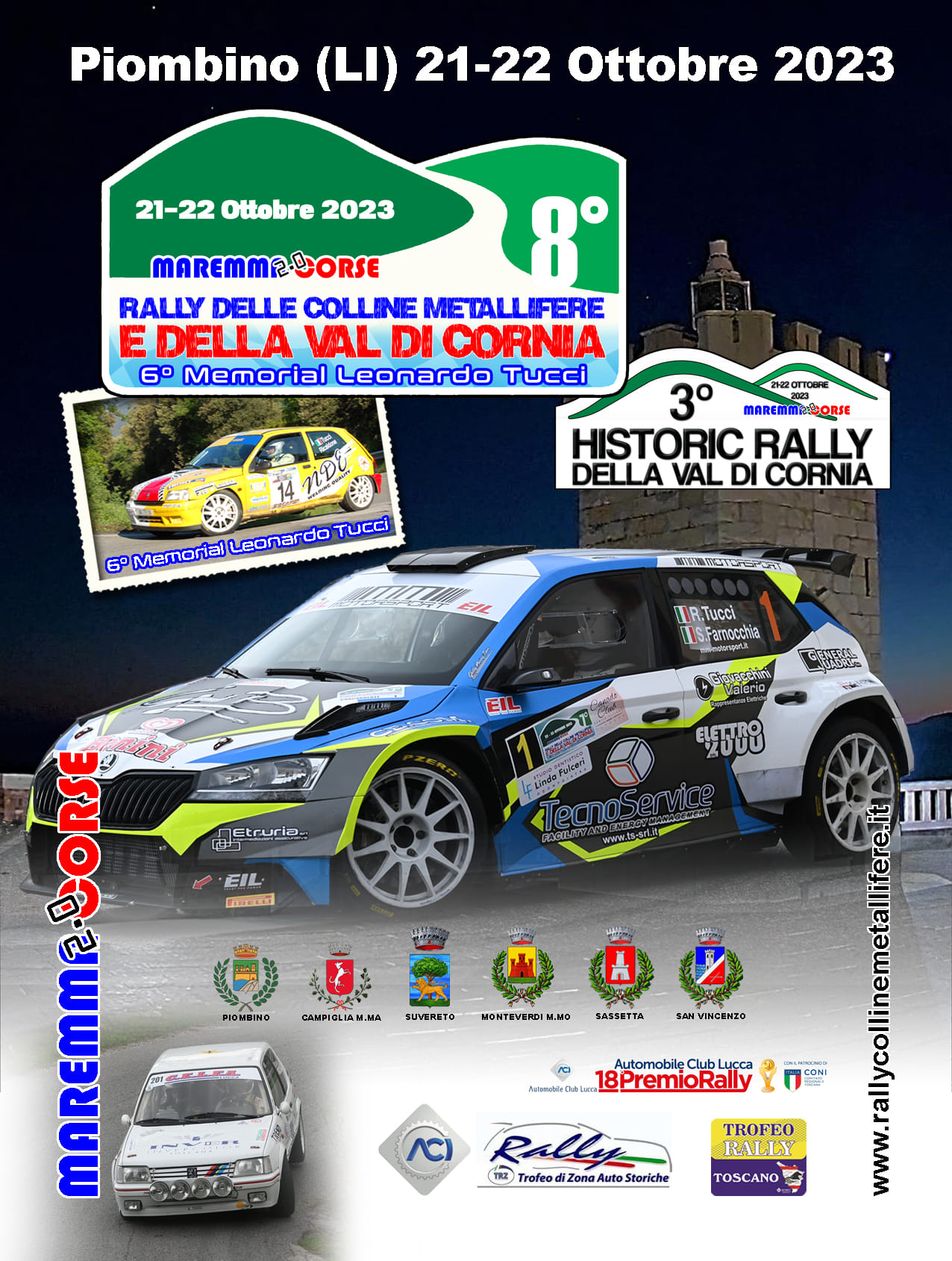 Al via l�8� Rally �Colline metallifere e Val di Cornia� sabato 21 ottobre
