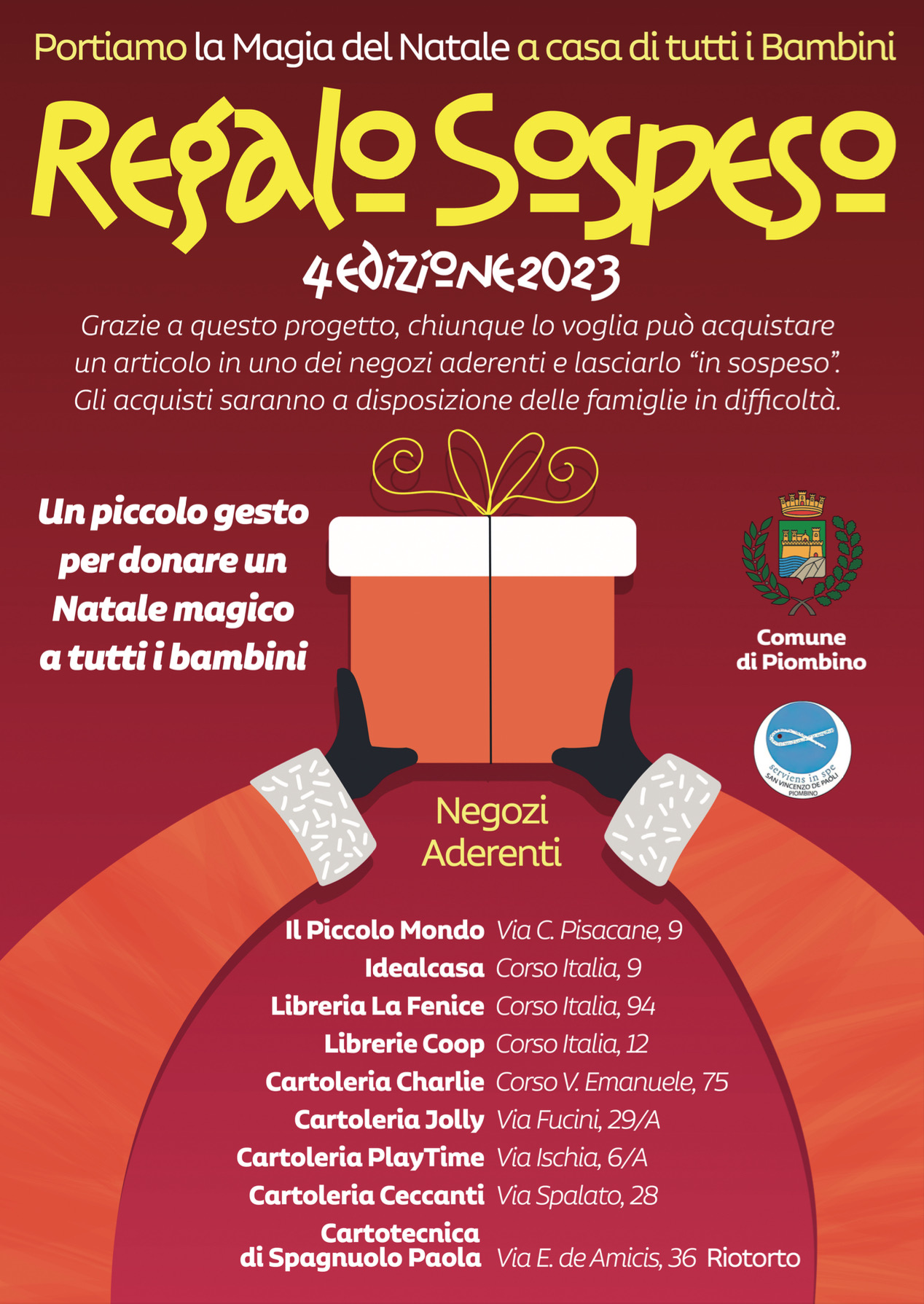 Un Natale allinsegna della solidariet con la quarta edizione del Regalo sospeso