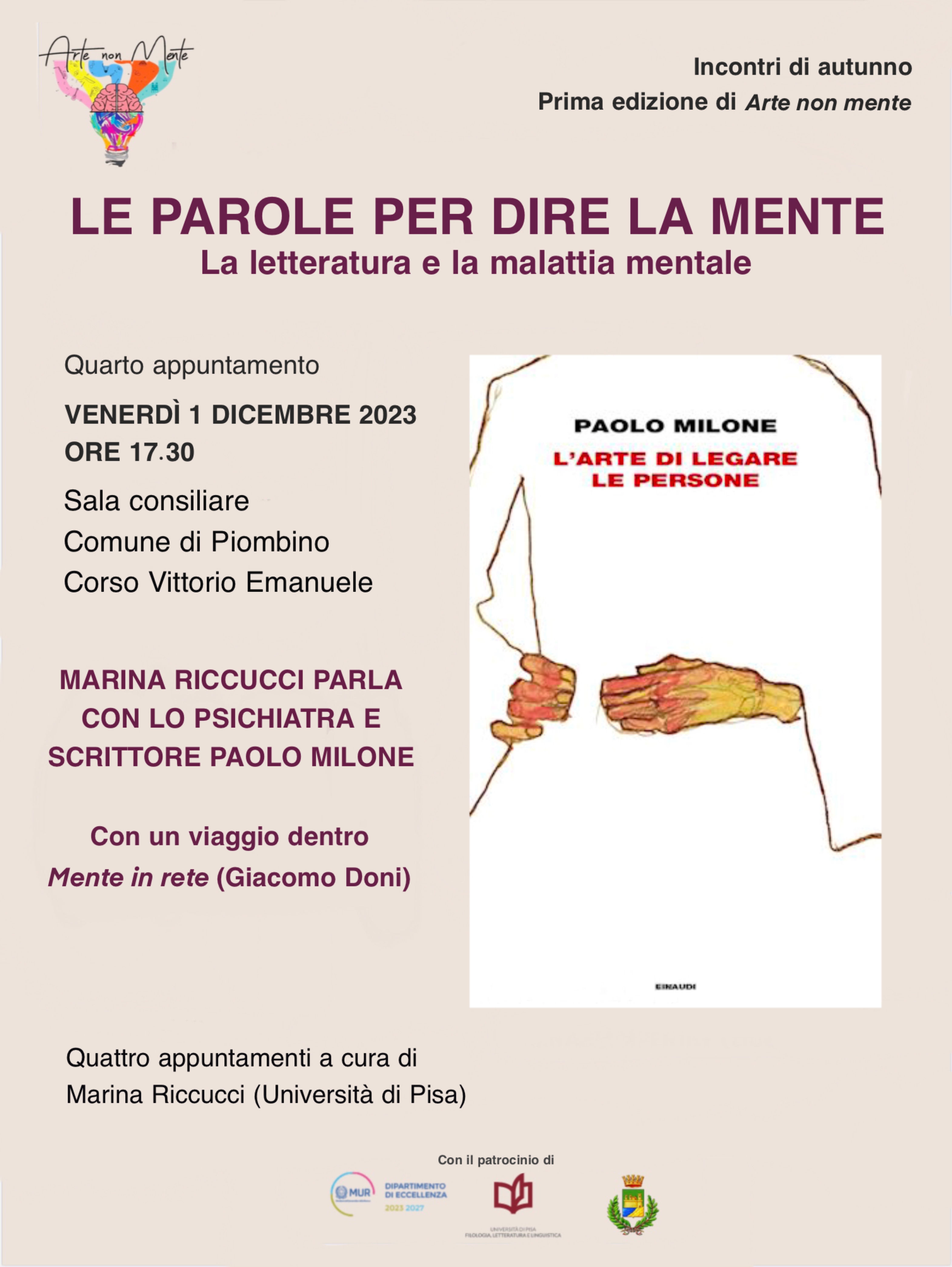 Rassegna Arte non mente - Le parole per dire la mente�