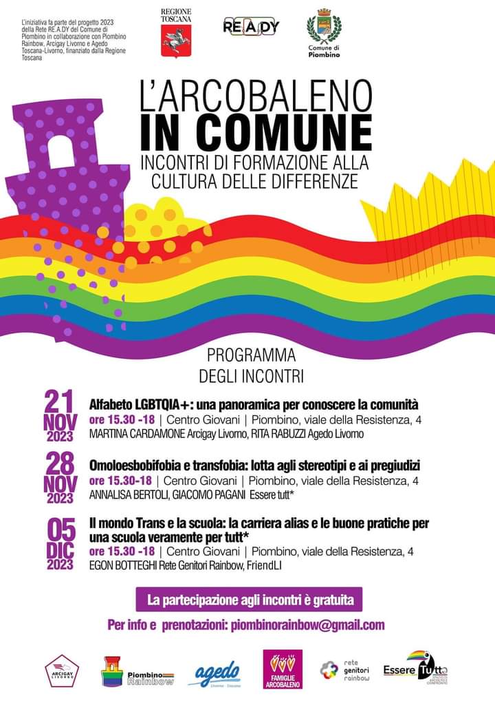 Arcobaleno in Comune: prossimo appuntamento�domani, marted� 5 dicembre