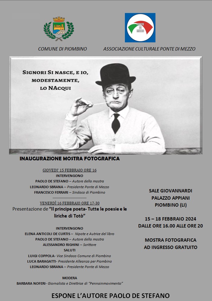 Dal 15 al 18 febbraio due eventi dedicati all�indimenticabile Tot�