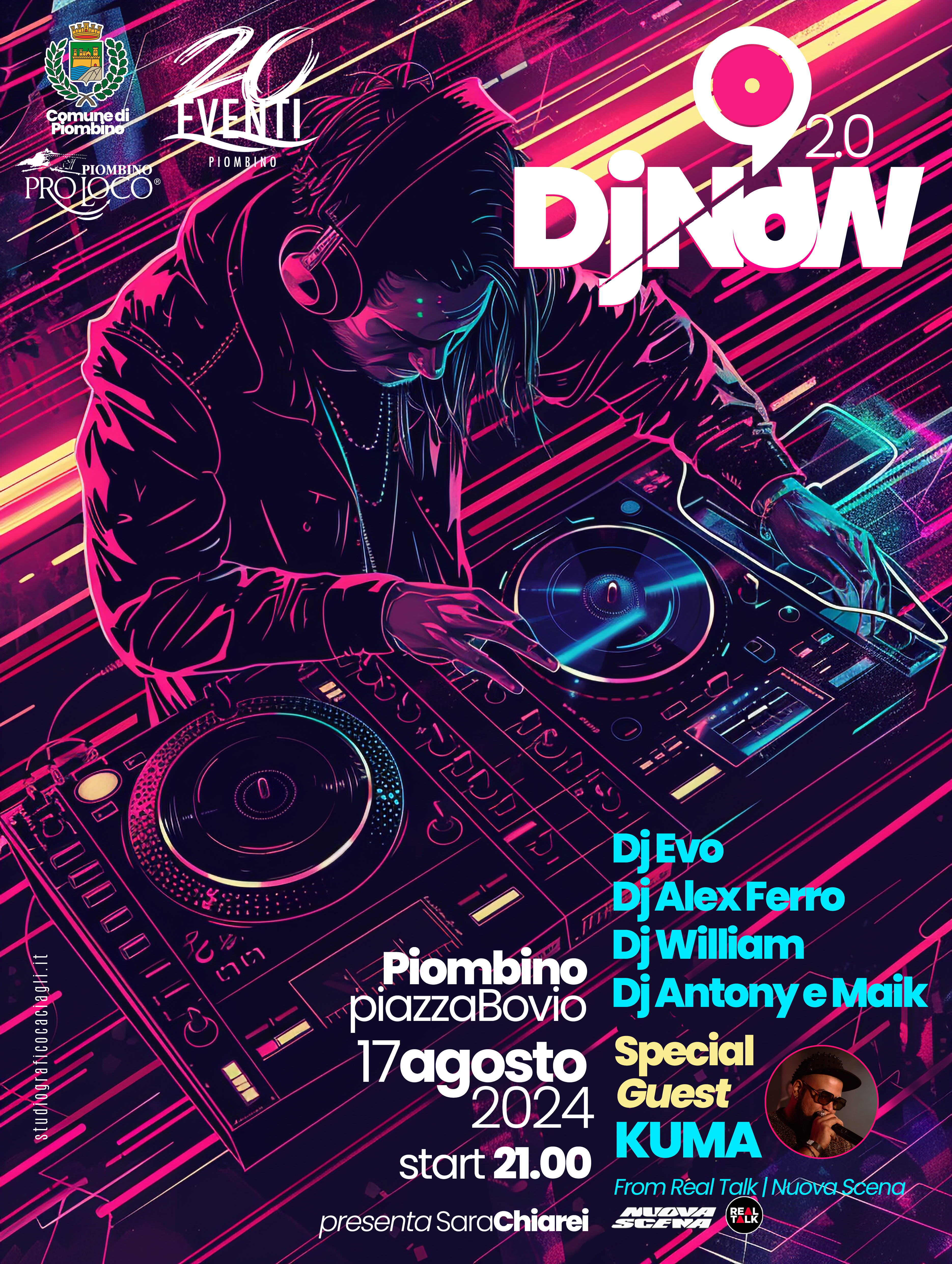 Festival 20Eventi: sabato 17 agosto  si balla con DJ NOW