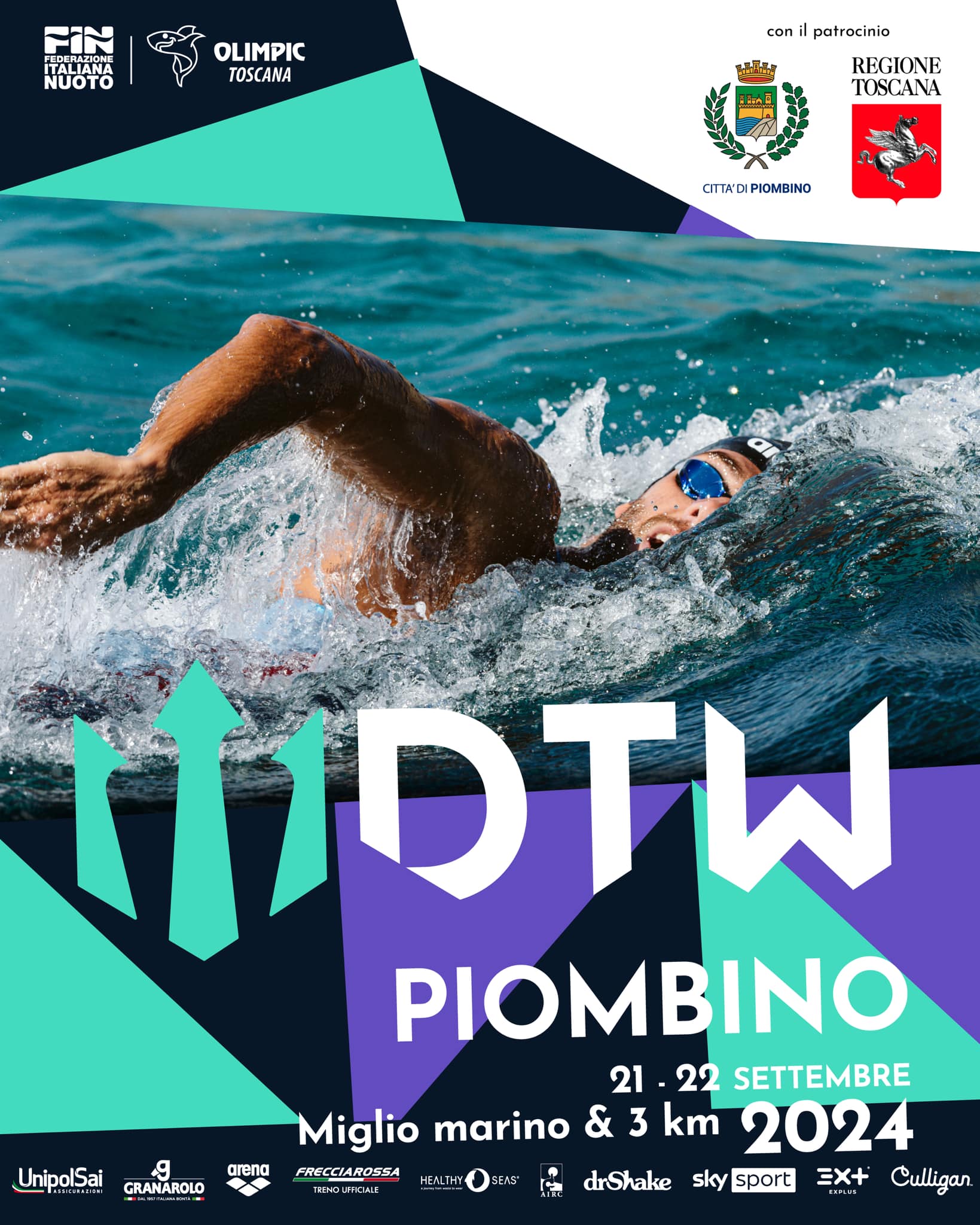 Sabato 21 e domenica 22 arriva a Piombino Dominate the Water, la competizione di nuoto ideata da Paltrinieri