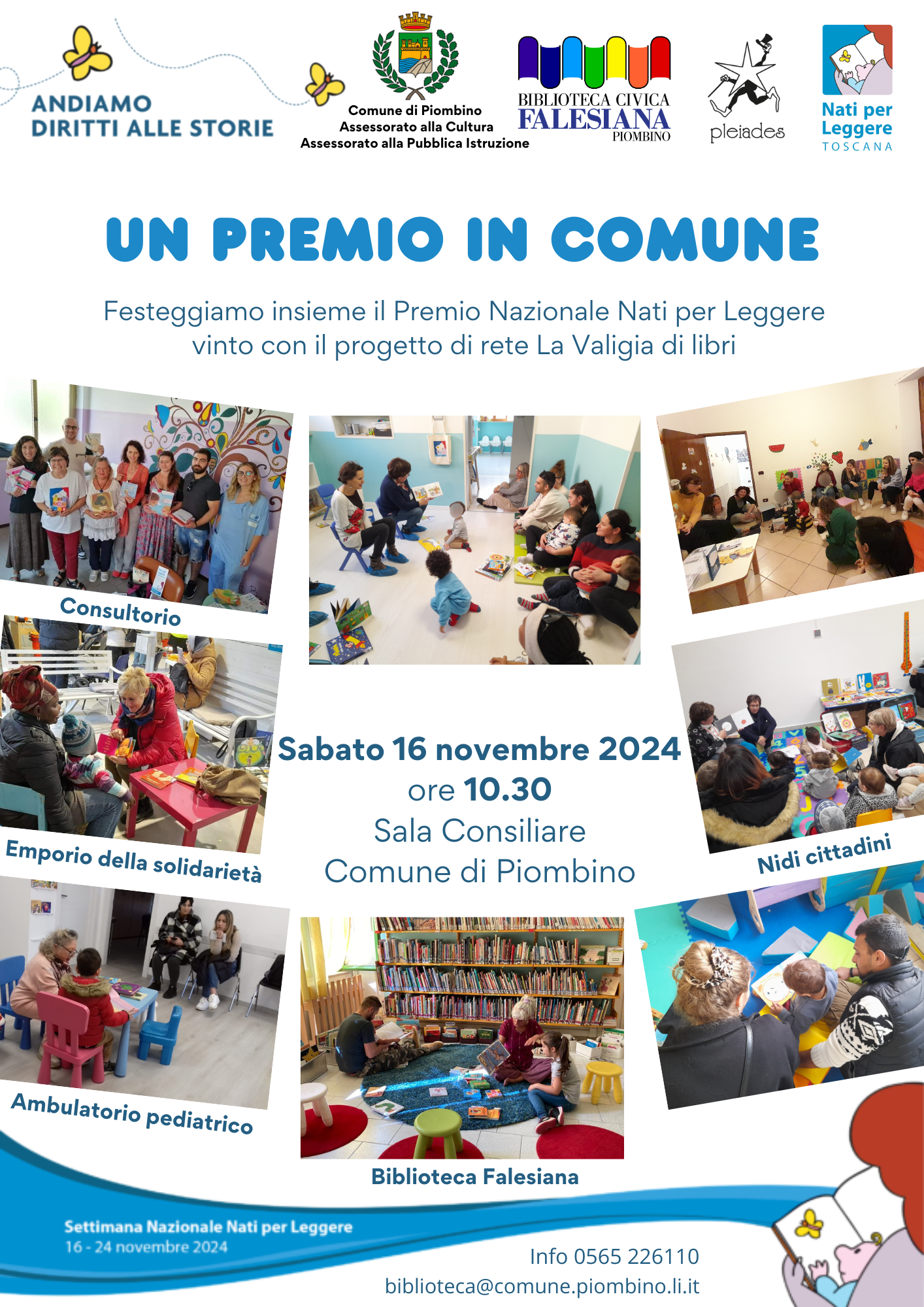 Settimana nazionale Nati per leggere: il programma della Biblioteca civica falesiana