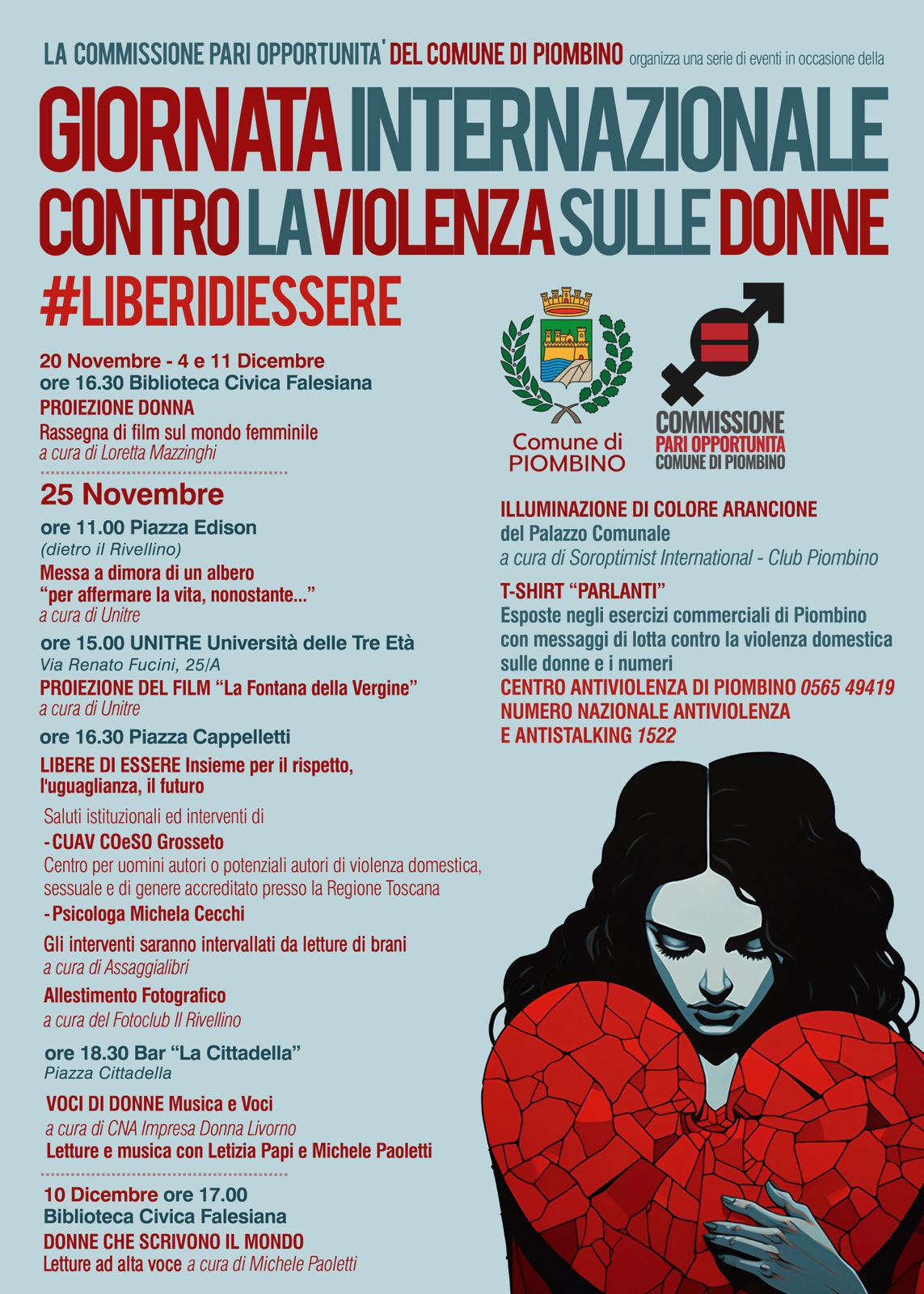 Giornata Internazionale contro la violenza sulle donne #LIBERIDIESSERE